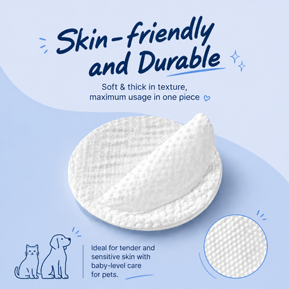 PAWVIVI  Pet Eye Wipes Tear Stain Remover 50 Pads for dogs and cats